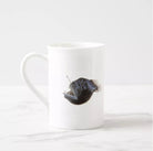 Humpback Blackdevil - Fine Bone China Mug-Stick Figure Fish Illustration