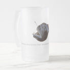 Humpback Blackdevil - Frosted Glass Stein-Stick Figure Fish Illustration