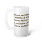 King George Whiting - Tessellation Series - Frosted Glass Stein-Stick Figure Fish Illustration