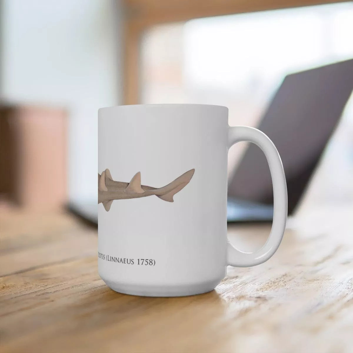 Largetooth Sawfish Mug-Stick Figure Fish Illustration