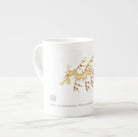 Leafy Seadragon - Fine Bone China Mug-Stick Figure Fish Illustration