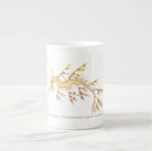 Leafy Seadragon - Fine Bone China Mug-Stick Figure Fish Illustration