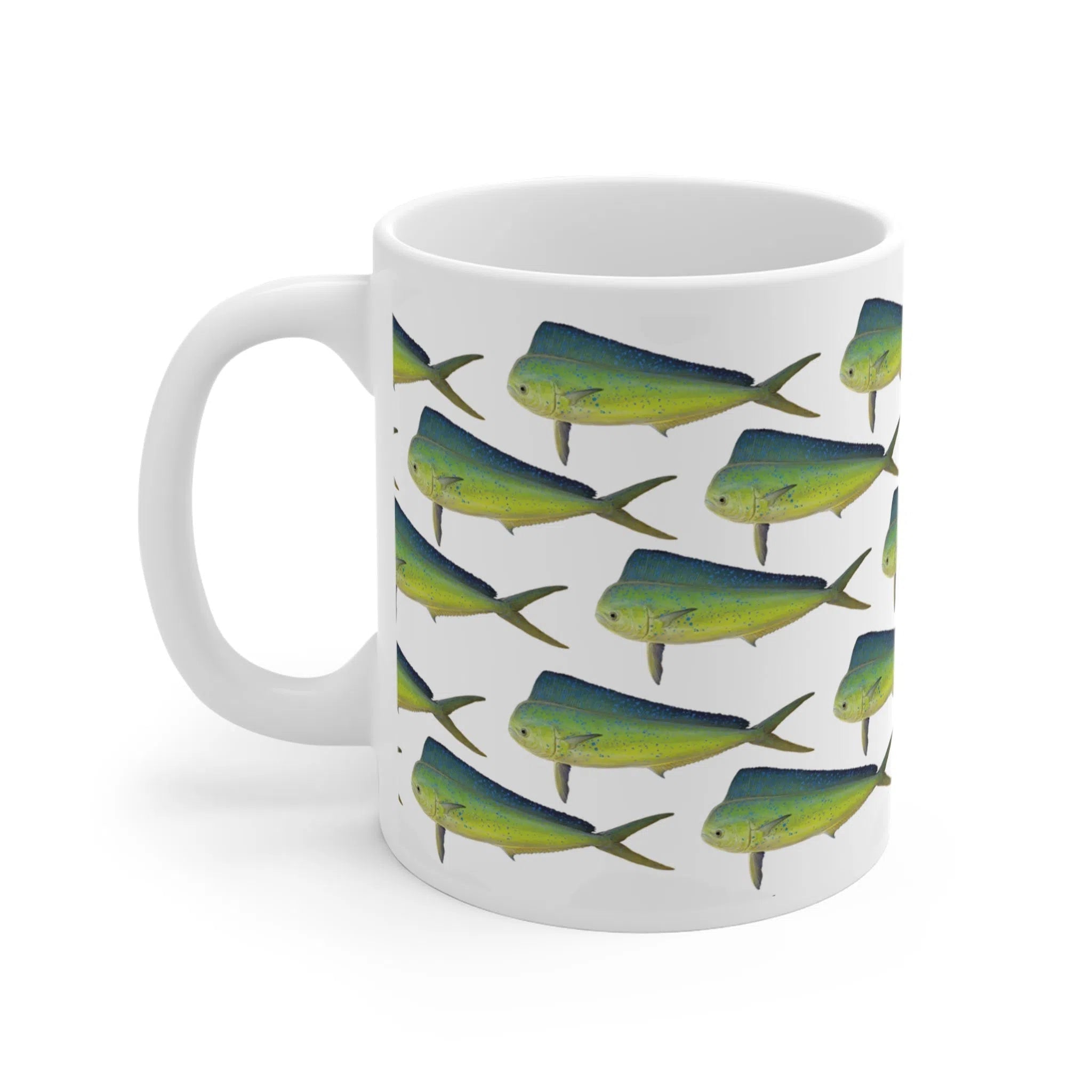 Mahi Mahi - Tessellation Series - Mug-Stick Figure Fish Illustration