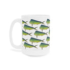 Mahi Mahi - Tessellation Series - Mug-Stick Figure Fish Illustration