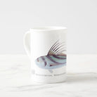 Rooster Fish - Fine Bone China Mug-Stick Figure Fish Illustration