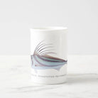 Rooster Fish - Fine Bone China Mug-Stick Figure Fish Illustration