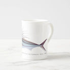 Rooster Fish - Fine Bone China Mug-Stick Figure Fish Illustration