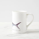 Rooster Fish - Fine Bone China Mug-Stick Figure Fish Illustration