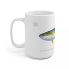 Yellowtail Kingfish - Mug-Stick Figure Fish Illustration