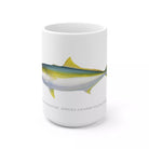 Yellowtail Kingfish - Mug-Stick Figure Fish Illustration