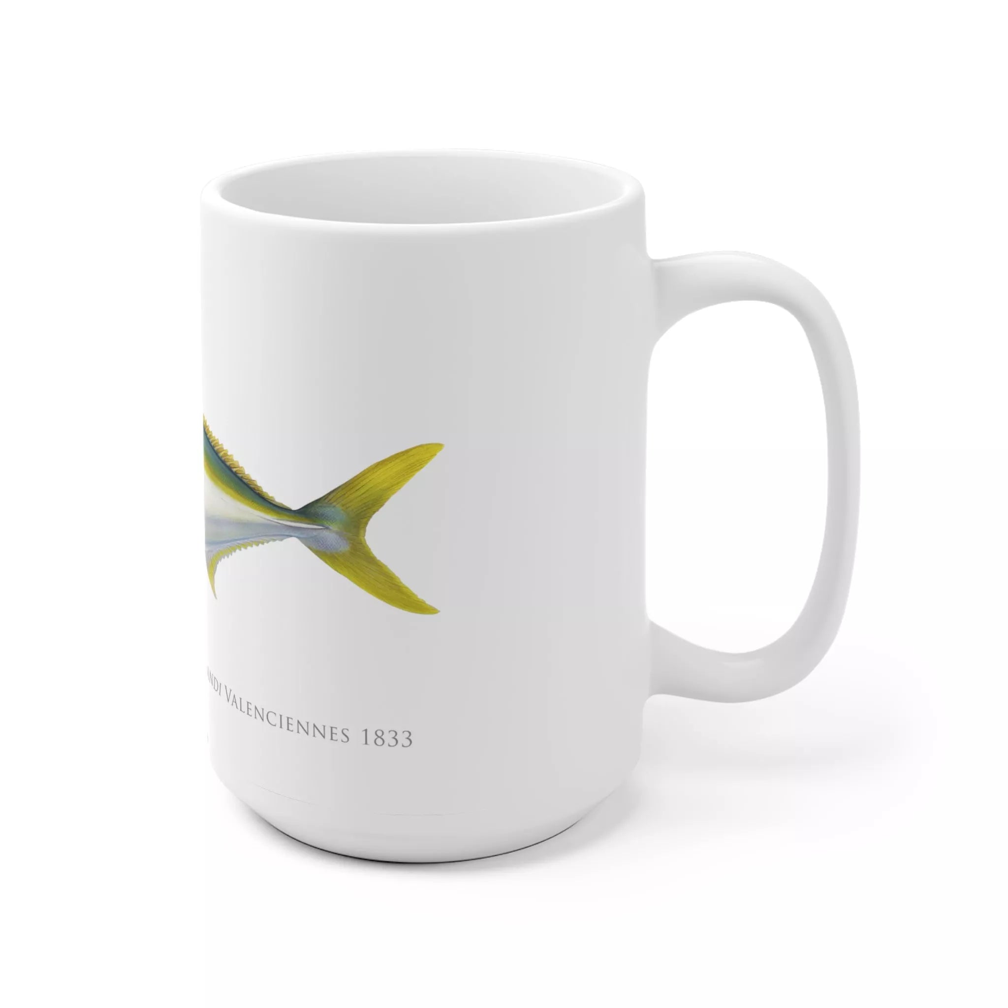 Yellowtail Kingfish - Mug-Stick Figure Fish Illustration