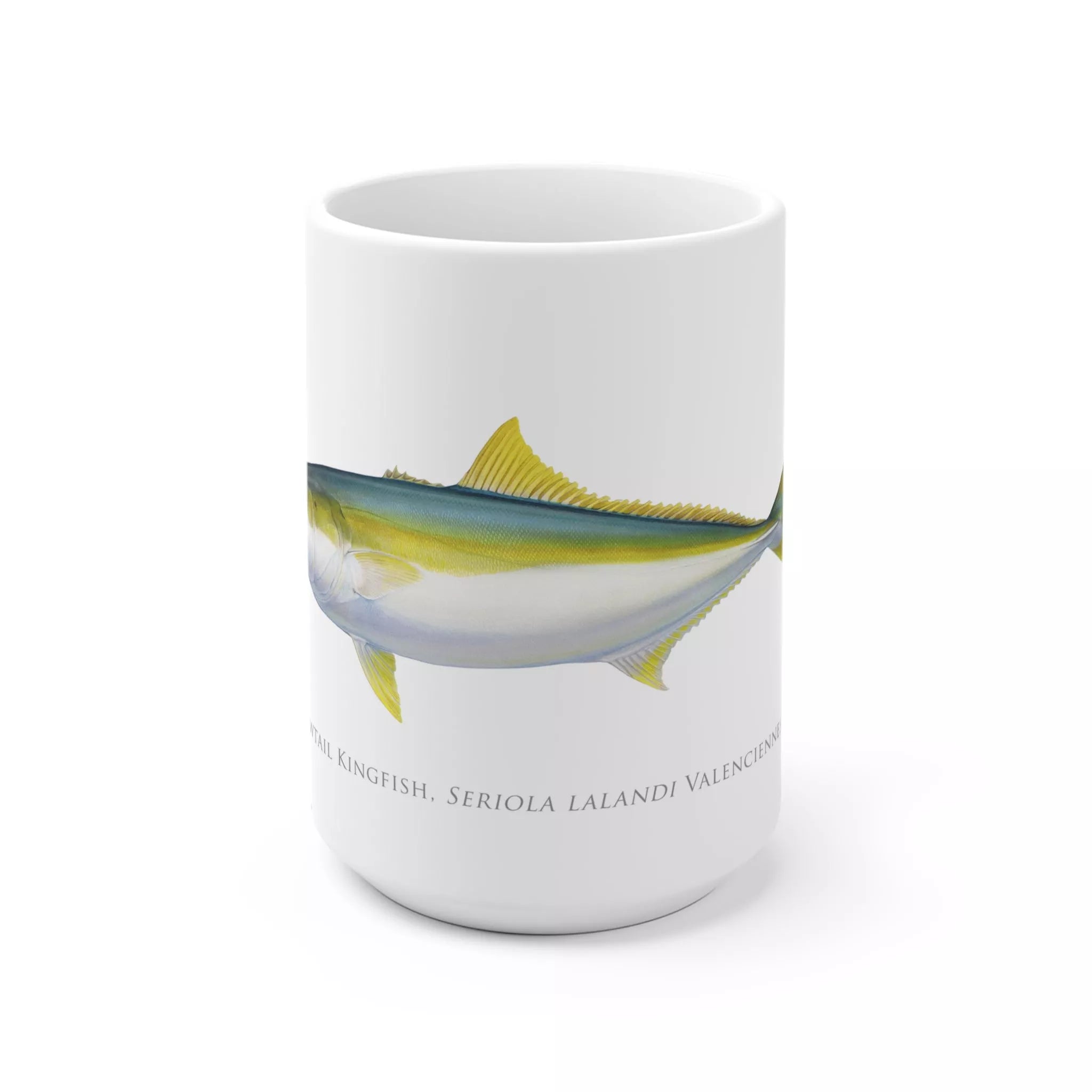 Yellowtail Kingfish - Mug-Stick Figure Fish Illustration