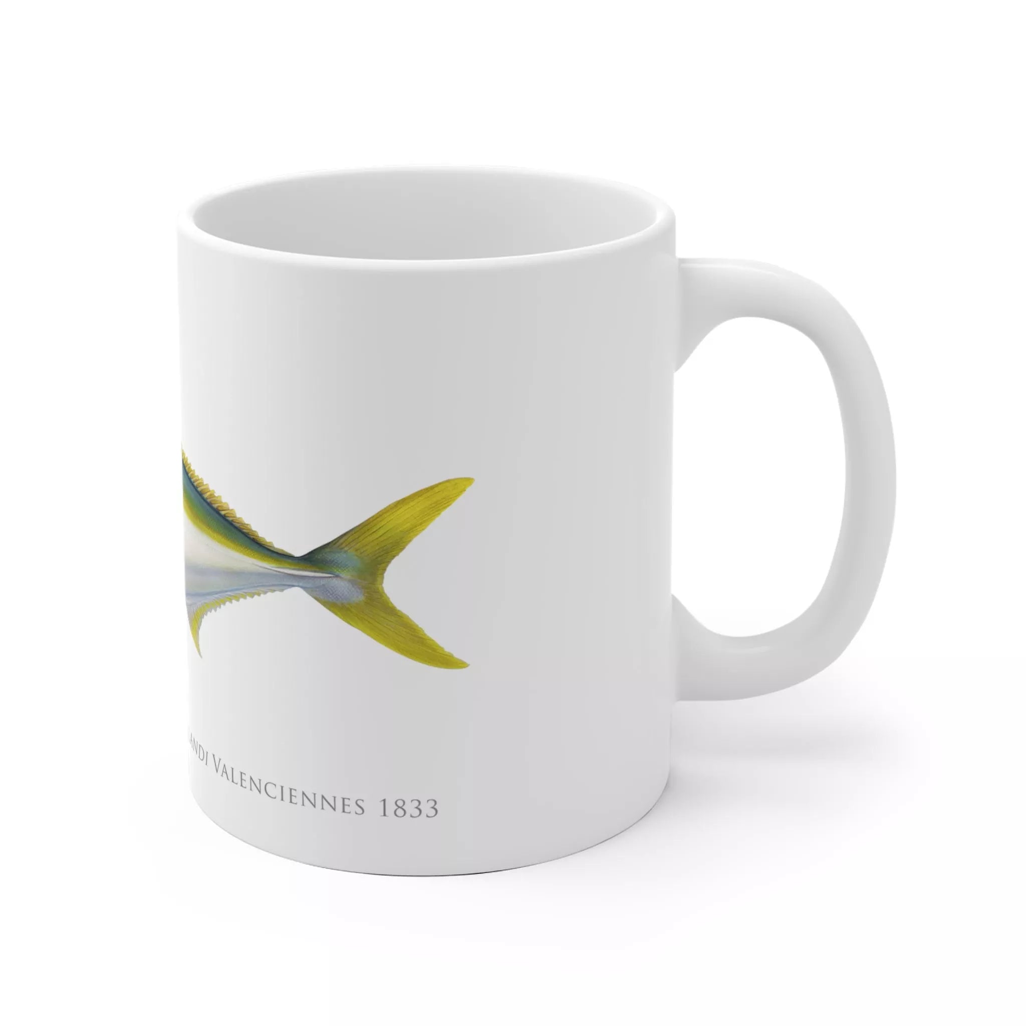 Yellowtail Kingfish - Mug-Stick Figure Fish Illustration