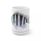 Indo-Pacific Sergeant Mug-Stick Figure Fish Illustration