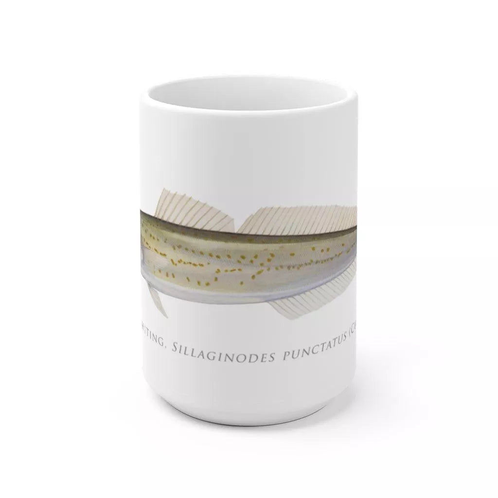 King George Whiting Mug-Stick Figure Fish Illustration