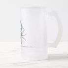 Louisiana Blue Crab - Frosted Glass Stein-Stick Figure Fish Illustration