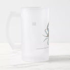 Louisiana Blue Crab - Frosted Glass Stein-Stick Figure Fish Illustration