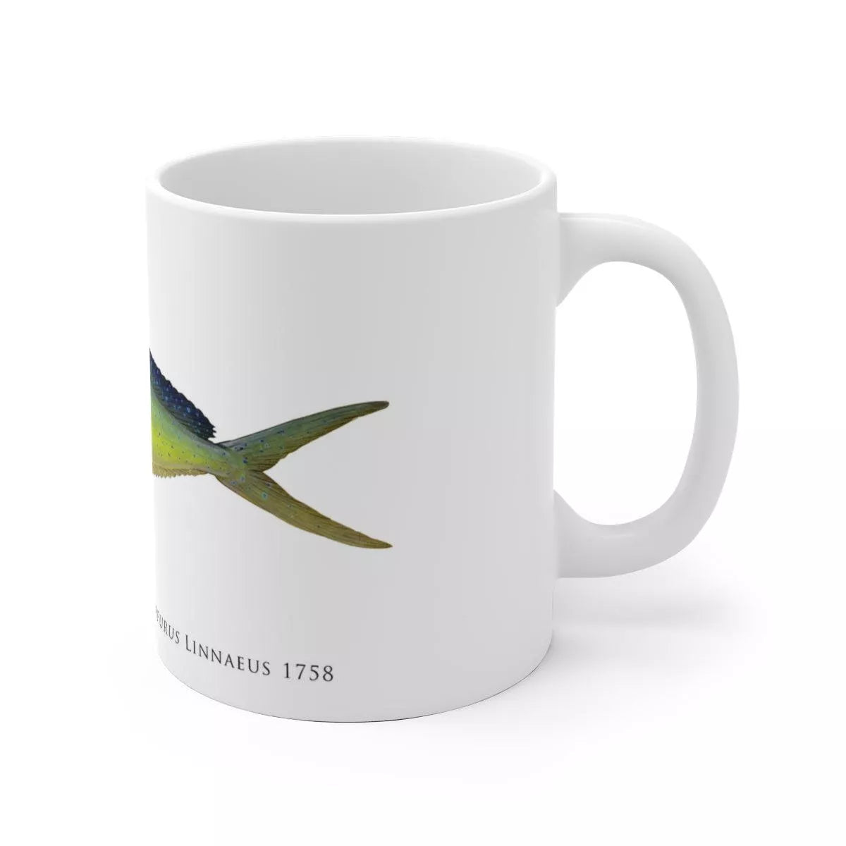 Mahi Mahi Mug-Stick Figure Fish Illustration