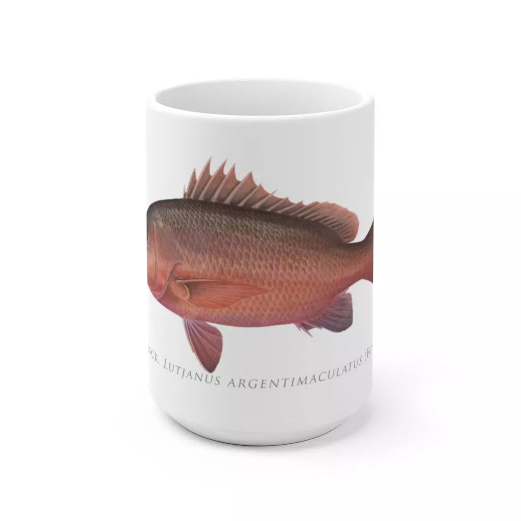 Mangrove Jack Mug-Stick Figure Fish Illustration