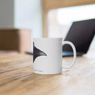 Manta Ray Mug-Stick Figure Fish Illustration