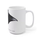 Manta Ray Mug-Stick Figure Fish Illustration