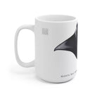 Manta Ray Mug-Stick Figure Fish Illustration