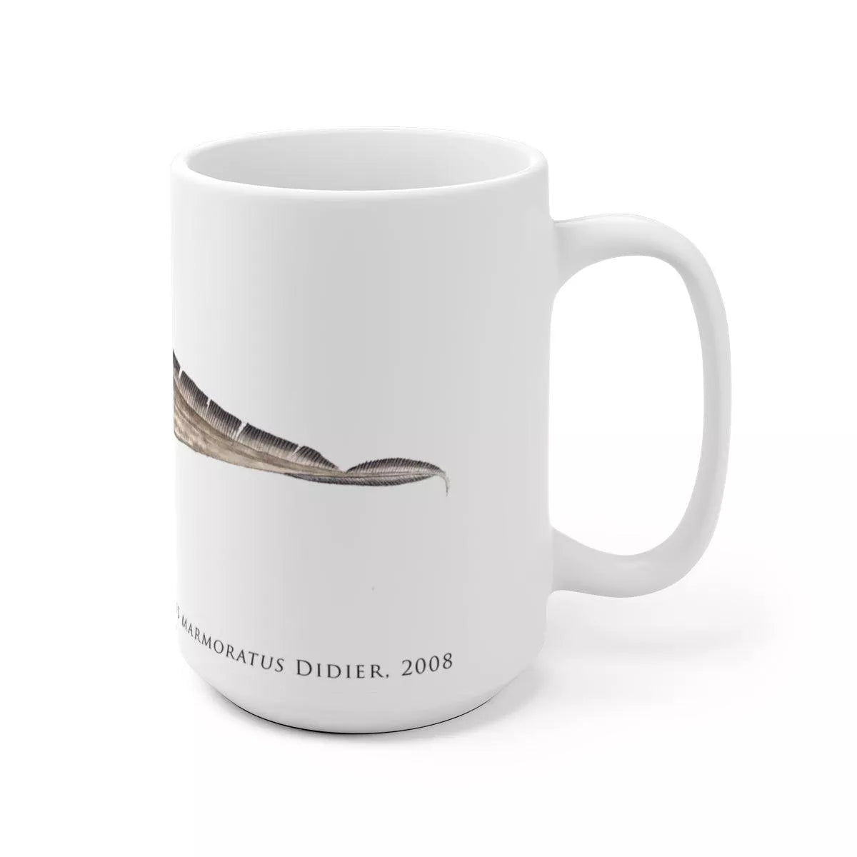 Marbled Ghostshark Mug-Stick Figure Fish Illustration