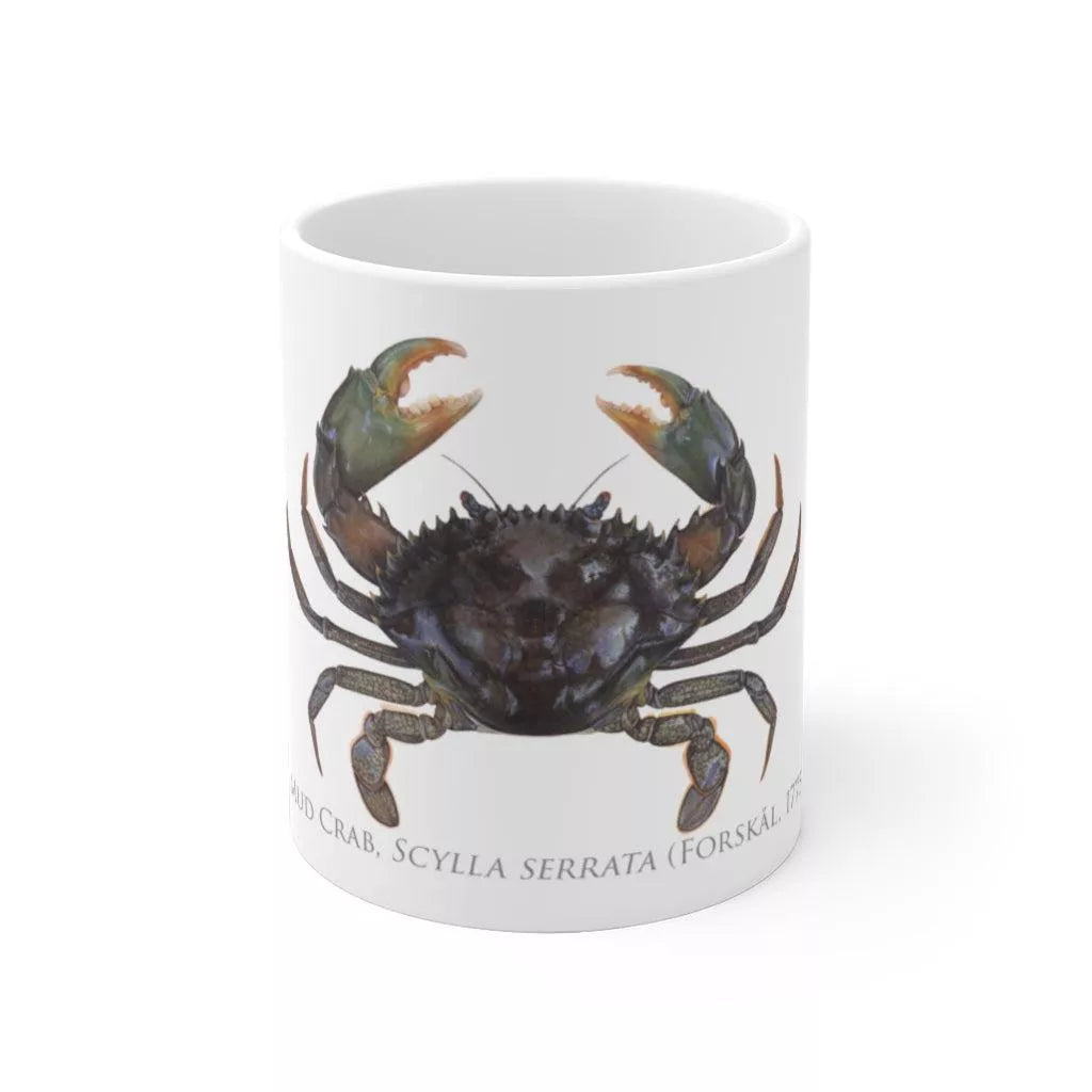 Mud Crab Mug-Stick Figure Fish Illustration