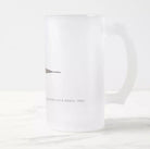 Ocellate River Stingray - Frosted Glass Stein-Stick Figure Fish Illustration