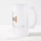 Ornate Spiny Lobster - Frosted Glass Stein-Stick Figure Fish Illustration