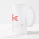 Red Emperor - Frosted Glass Stein-Stick Figure Fish Illustration