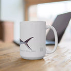 Roosterfish Mug-Stick Figure Fish Illustration