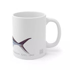 Roosterfish Mug-Stick Figure Fish Illustration