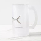 Shark Mackerel - Frosted Glass Stein-Stick Figure Fish Illustration