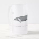 Shepherd's Beaked Whale - Frosted Glass Stein-Stick Figure Fish Illustration