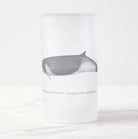 Shepherd's Beaked Whale - Frosted Glass Stein-Stick Figure Fish Illustration