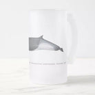 Shepherd's Beaked Whale - Frosted Glass Stein-Stick Figure Fish Illustration