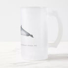 Shepherd's Beaked Whale - Frosted Glass Stein-Stick Figure Fish Illustration