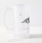 Shepherd's Beaked Whale - Frosted Glass Stein-Stick Figure Fish Illustration