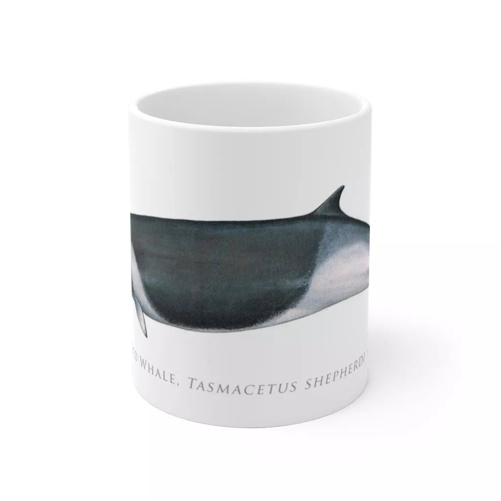 Shepherd's Beaked Whale Mug-Stick Figure Fish Illustration