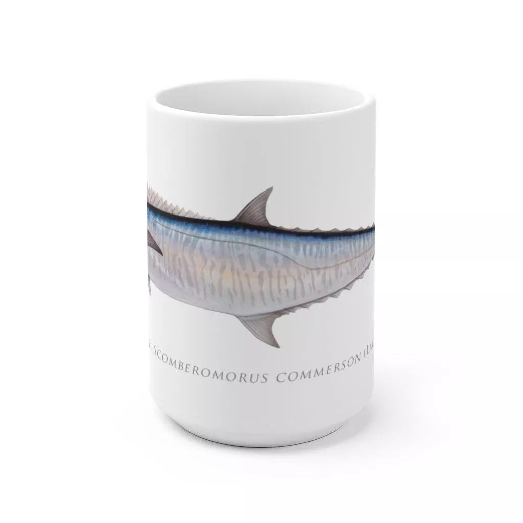 Spanish Mackerel Mug-Stick Figure Fish Illustration