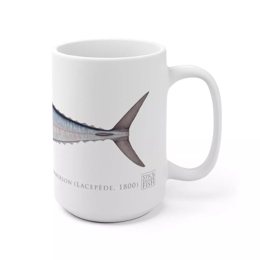 Spanish Mackerel Mug-Stick Figure Fish Illustration