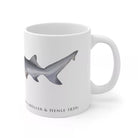 Speartooth Shark Mug-Stick Figure Fish Illustration