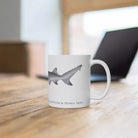 Speartooth Shark Mug-Stick Figure Fish Illustration