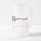 Spotted Wobbegong - Frosted Glass Stein-Stick Figure Fish Illustration