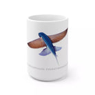 Tallfin Flyingfish Mug-Stick Figure Fish Illustration