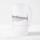 Wahoo No. 1 - Frosted Glass Stein-Stick Figure Fish Illustration