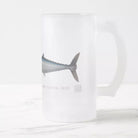 Wahoo No. 2 - Frosted Glass Stein-Stick Figure Fish Illustration