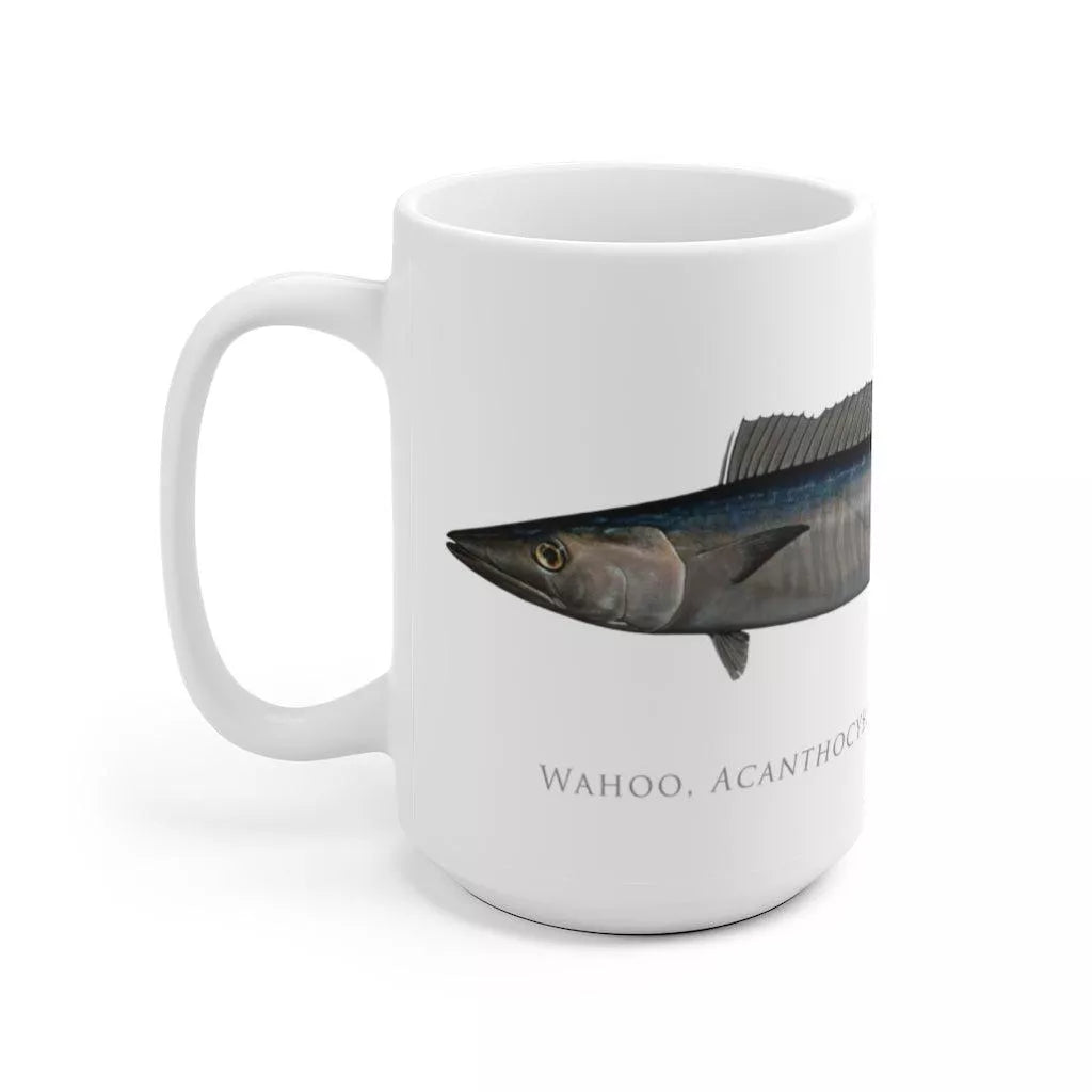 Wahoo No. 2 Mug-Stick Figure Fish Illustration