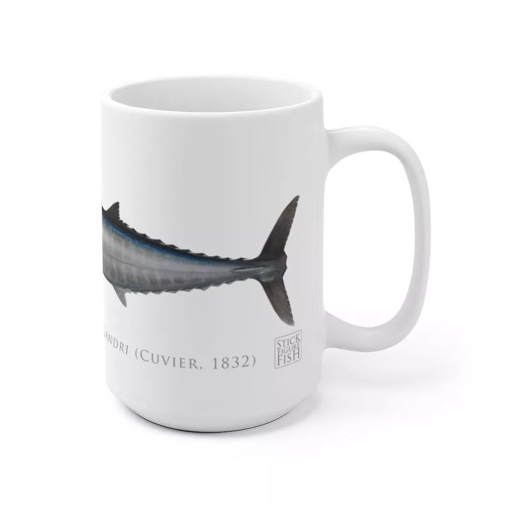 Wahoo No. 2 Mug-Stick Figure Fish Illustration